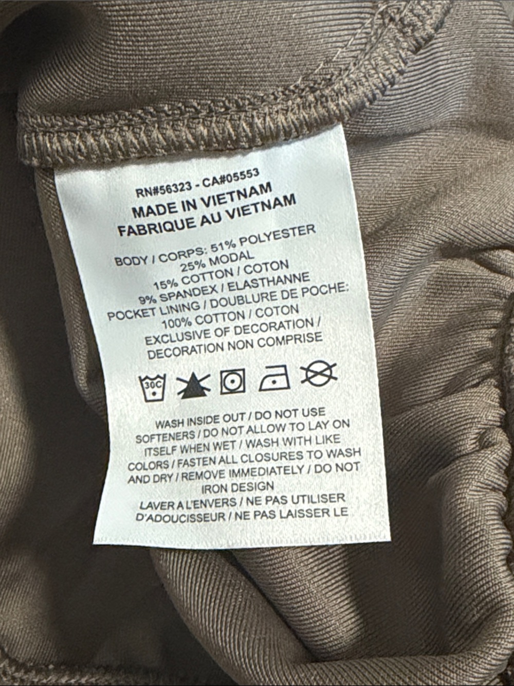Nike 24.7 Cropped Half-Zip Pullover in Taupe Brown NWT! - Picture 5 of 5